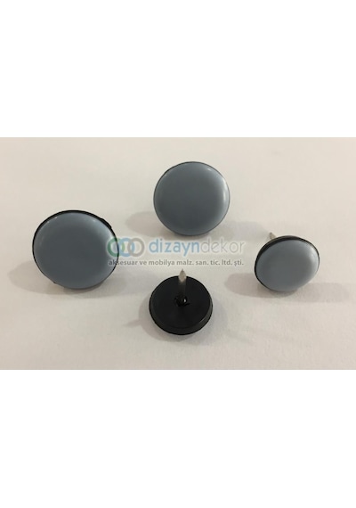 Sandalye Koltuk Keçesi Teflon Plastik Çivili 19 Mm.-8 Adet
