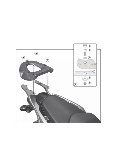 Gıvı 1109fz Honda Integra 700 12-13 Arka Çanta Taşıyıcı Tek Renk