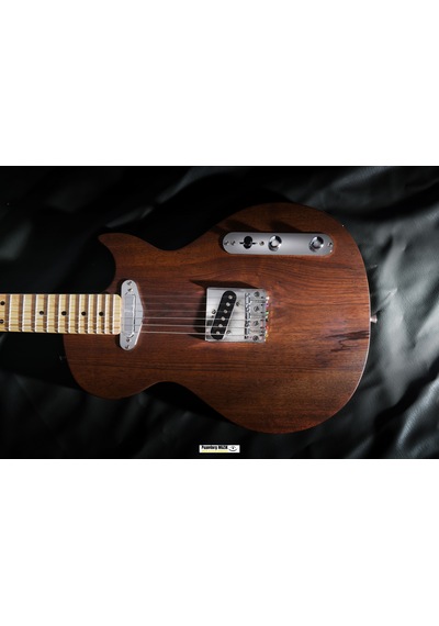 Elektro Gitar Telecaster Ceviz Custom Yıllanmış Ağaç Kişiye Özel Siyah