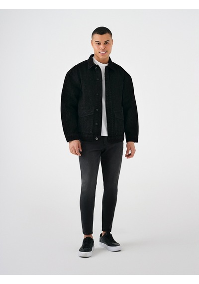 Oversize Fit Erkek Ceket Lacivert