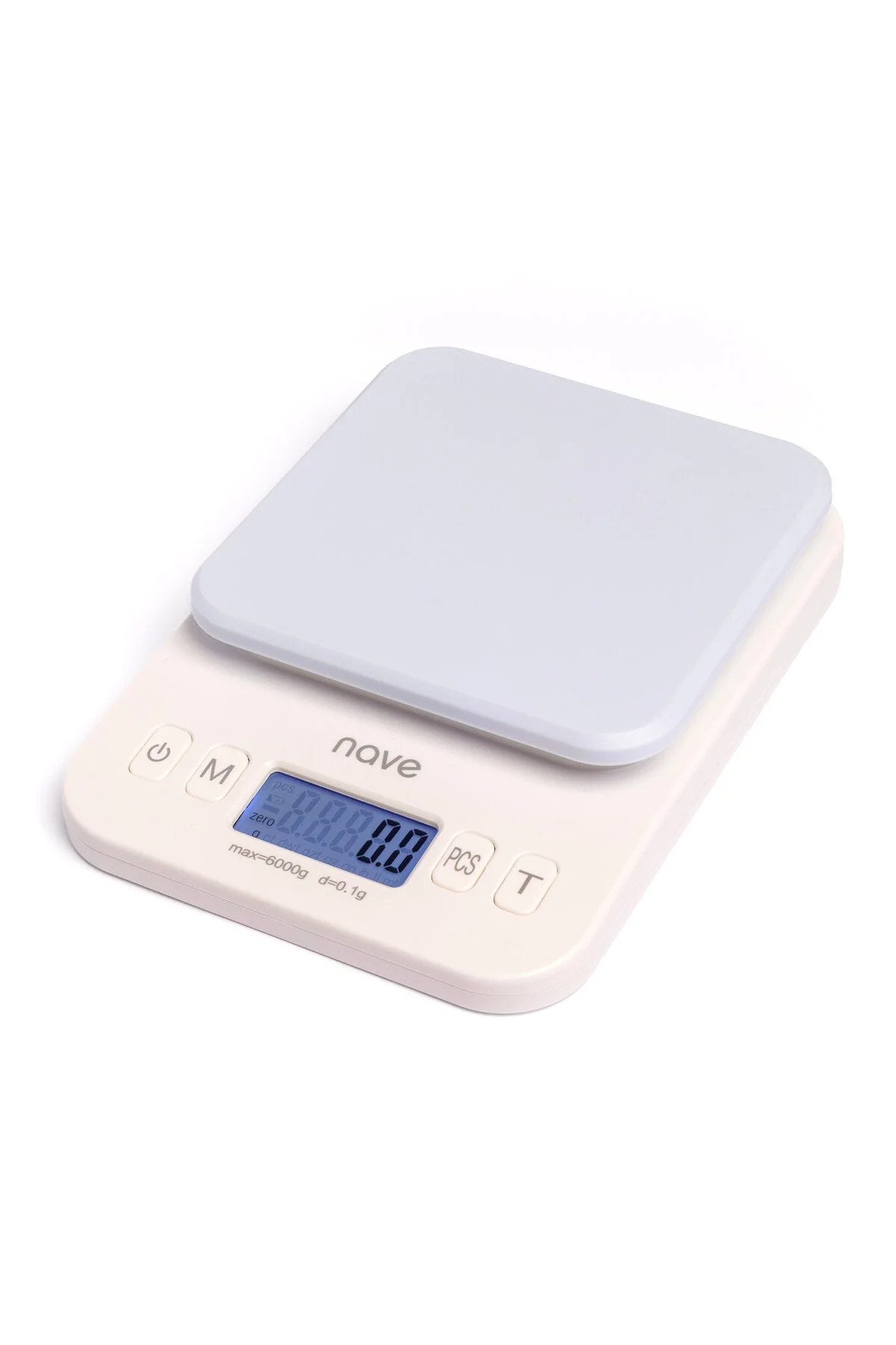 K5088 Dijital Mutfak Tartısı Pilli 0.1g Hassasiyetli, 6kg, Çoklu Birimli Hassas Terazi Gri - Mavi