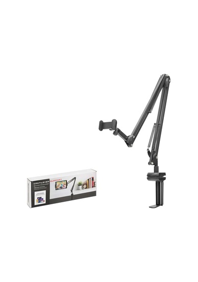 Nodar Nd1051 Mafsallı Akrobat Kollu Masa Kenarı Telefon Ve Tablet Standı Siyah