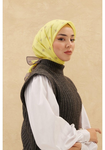 Silk Home Olinda Eşarp - Sarı Yeşil - Sarı Yeşil
