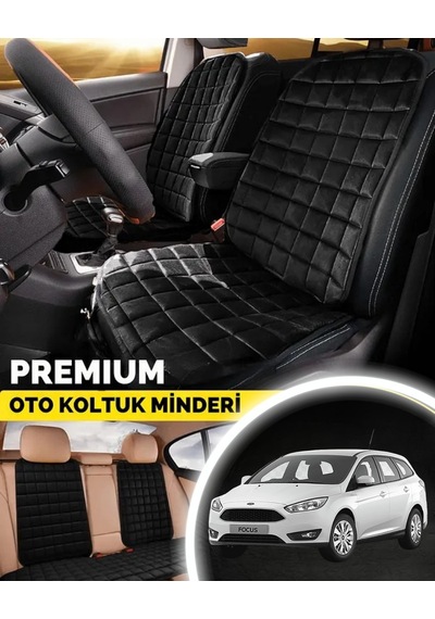 Ford Focus 2 Koltuk Minder Ortopedik Cepli Araç Ve Kılıf Seti Tam Uyumlu,siyah Renk