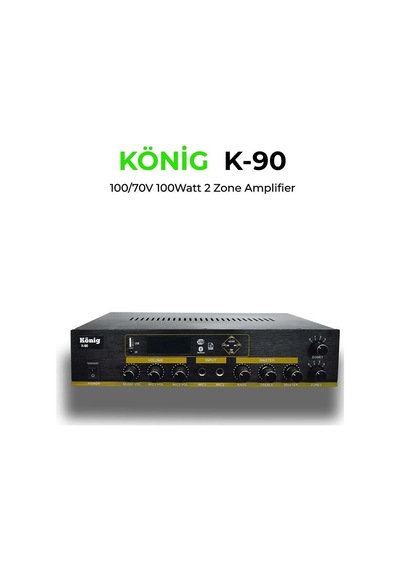 König K-90-usb-sd-bt-100watt Trafolu 2 Bölgeli Anfi