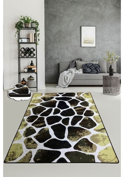 Roche Gold 120X180 Cm Yıkanabilir Kaymaz Taban Halı