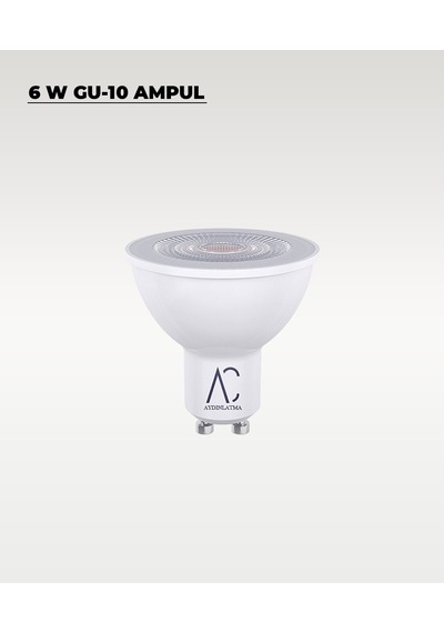 6w Gu10 Led Ampul 3200k Sarı Işık 10 Adet