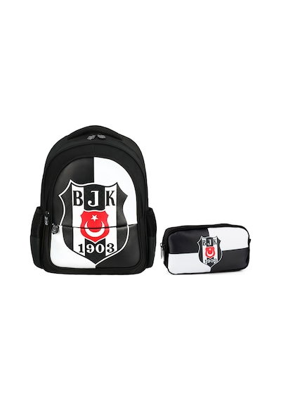 Beşiktaş İlkokul Okul Çantası Ve Kalemlik Seti - Setme25360c Siyah