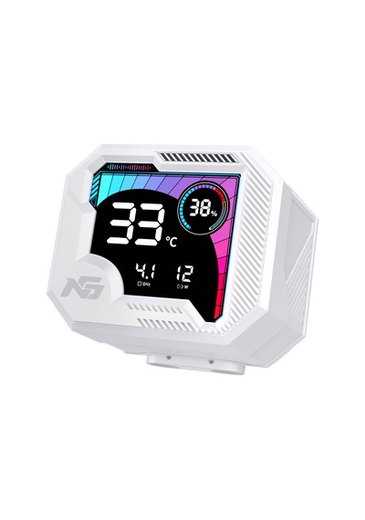 Ng-360lcd Nitro Cool 360mm Argb Fan Lcd Gösterge Sıvı Cpu Soğutucu Beyaz