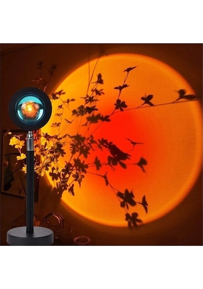 Günbatımı Işıklı 180 Derece Dönebilir Gece Lambası