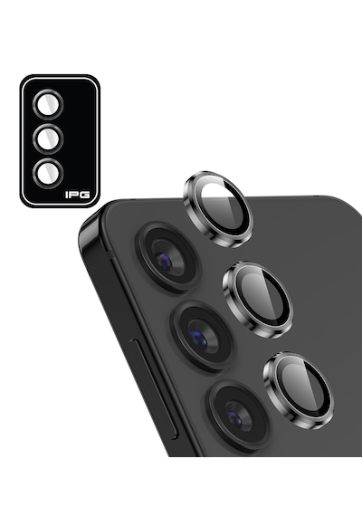 S24 İçin Ipg Prolens Kamera Lens Koruyucu Alüminyum - Uzay Gri