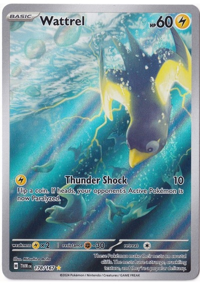 Wattrel 178 - Pokemon Twilight Masquerade - Pokemon Kartı Mint