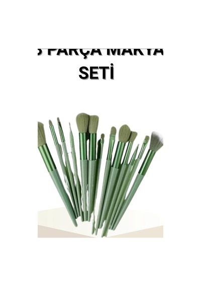 Makyaj Fırça Seti 13 Parça - Yumuşak Sentetik Kıllı Yüz Ve Göz Fırçaları Bx-316243