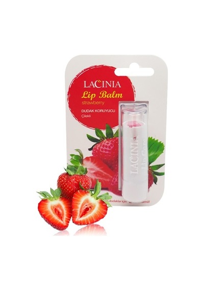 Lacinia Lip Balm Çilekli Bitkisel Dudak Koruyucu