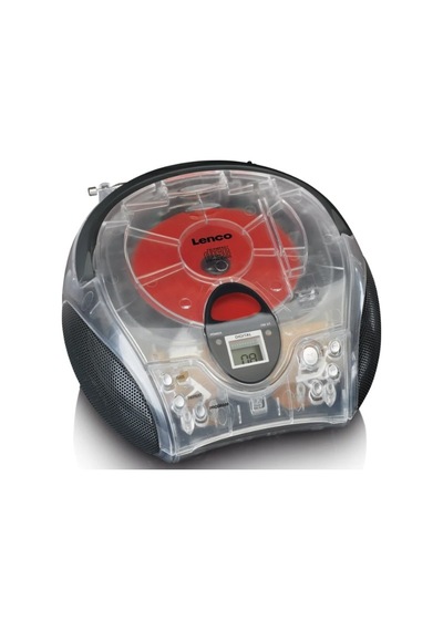Lenco Scd-24tr - Taşınabilir Stereo Fm Radyo Ve Cd Çalar - Şeffaf