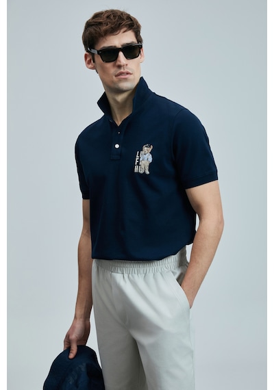 Lufian Best Smart Erkek Polo Tişört Lacivert Lacivert 111040220100200 Lacivert
