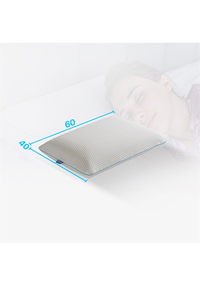 SimpleThePillow Kontürlü Klasik Visco Yastık Memory Foam Boyun Yastığı Hafızalı Yastık 60*40*12