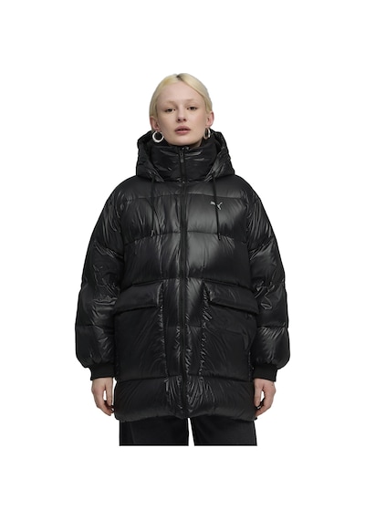 Puma Style Hooded Down Kadın Siyah Günlük Stil Mont 68838901 1695642 Siyah
