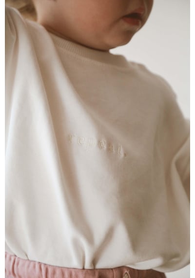 Oh La La Koala Beyaz Bisiklet Yaka Oversize T-shirt Bebek - Çocuk beyaz