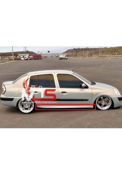 Renault Clio 2 Aero Marşpiyel Sağ Sol Takım Fiberglass Boyasız