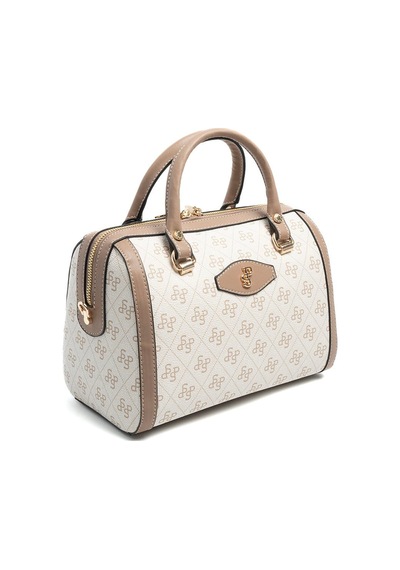 Silver Polo Sp1091 Kadın El Çantası Monogram Bej-latte