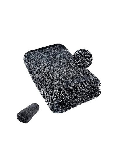 Süper Emici Oto Kurulama Bezi Araç Temizlik Havlusu Mikrofiber Temizleme Bezi Araba Yıkama Süngeri 50x70cm Gri Açık Indigo