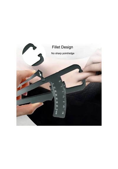 Fitness Için Vücut Plastik Skinfold, Yağ Ölçer,yağ Kaliper, Caliper 17 Cm Beyaz, Whıte Sıyah