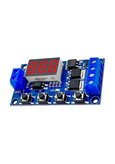 Dual Mos 12 24v Zaman Ayarlı Geciktirmeli Led Ekran Zaman Rölesi