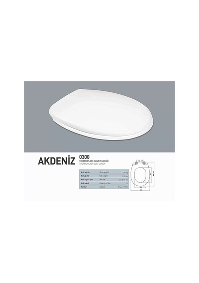 Nkp Akdeniz Normal Kapanan Klozet Kapağı Thermoplast Diğer