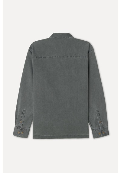 Mudo Erkek Erkek Gri Regular Fit Uzun Kollu Gömlek 1273180