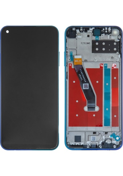 Huawei P40 Lite E Çıtalı Mavi Uyumlu Lcd Ekran Ve Dokunmatik Komple Ekran Yüksek Kalite Yedcom