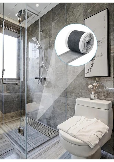 Mucit Home 10 Cm 4 Metre Çok Amaçlı Gider Süzgeci Sineklik Tamir Kiti Saç Kıl Tüy Tutucu Gri