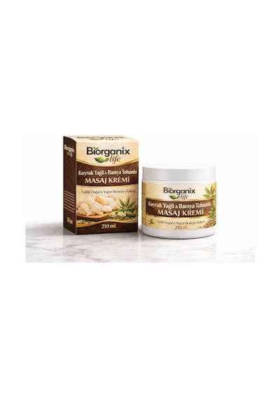 Life Kuyruk Yağlı & Bamya Tohumlu Masaj Kremi 210 Ml Yoğun Rahatlatıcı &