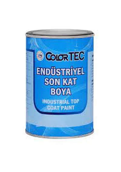 Color Tec Endüstriyel Son Kat Boya Ral 9005 Jet Siyah 0.75 Lt