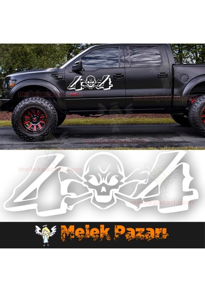 4X4 Kuru Kafa Off Road Araba Sticker
