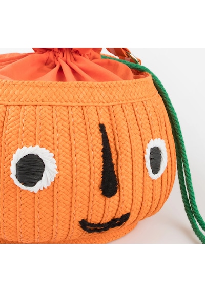 Meri Meri - Trick Or Treat Hasır Çanta - Balkabağı 0 - 99