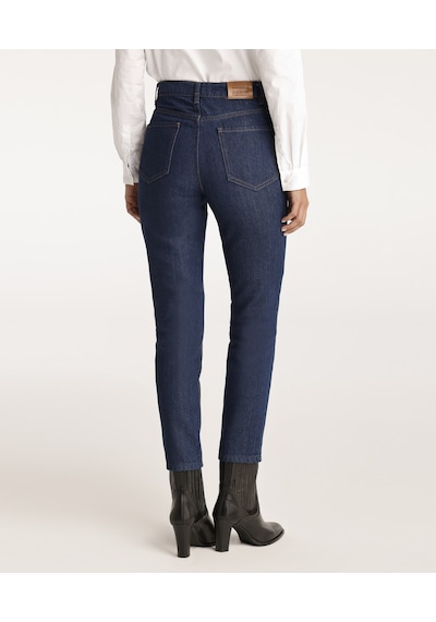 Yargıcı Mom Fit Denim Pantolon Koyu İndigo