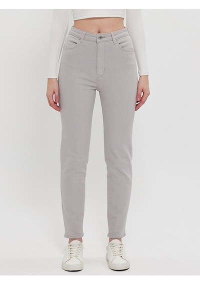 Ltb Dores Slım Mom Jean Pantolon 010095139415579 55243 010095139415579_55243 Açık Gri