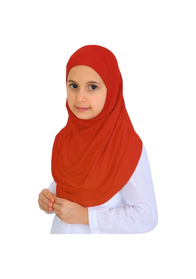 Modish Group Kız Çocuk Hazır Başörtüsü Pratik Penye Şal Tesettür Giyim Pembe
