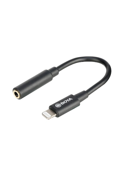 Boya By-K3 Apple Uyumlu iPhone Kulaklık Mikrofon Dönüştürücü Lightning Kablo