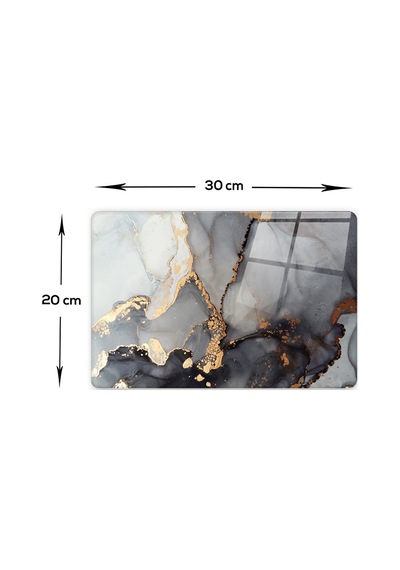 Decorita Cam Kesme Tahtası | Stark Mermer Görünümlü | 20cm x 30cm