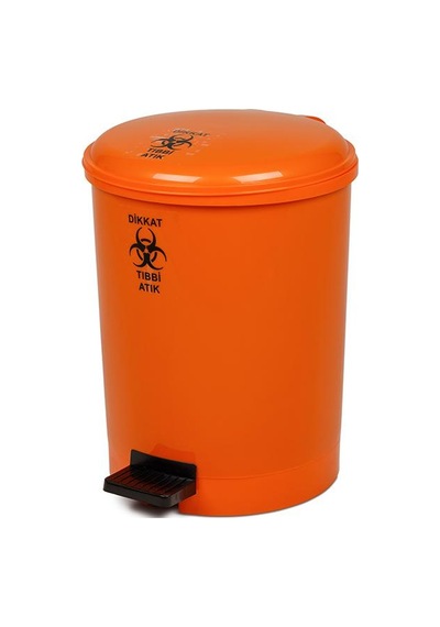 A Kalite Plastik Tıbbi Atık Pedallı Çöp Kovası 20 Litre