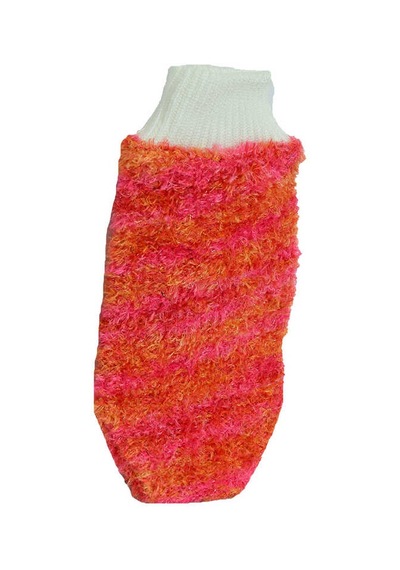 Lastikli El Geçmeli Yumuşak Eldiven Banyo Lifi Pembe-tcu 20x10 Cm Renkli