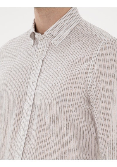 Pierre Cardin Erkek Haki Gömlek Desenli 50304595-vr027 Haki