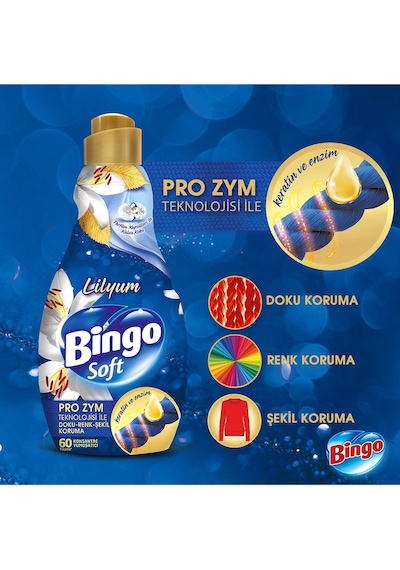 Soft Konsantre Çamaşır Yumuşatıcısı Lilyum 6 x 1440 ML