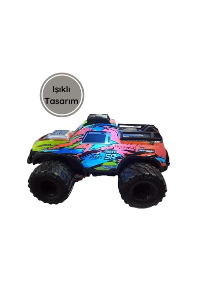 1:16 Ölçek Cross Country Işıklı Off-road Rc Araba Uzaktan Kumandalı, 3 Renk Seçenekli Turuncu
