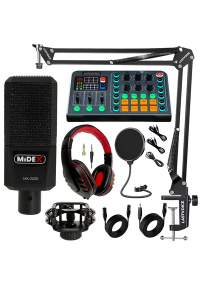Talent Paket-2 Mx-2020 Mikrofon Vs13 Ses Kartı Stüdyo Kayıt