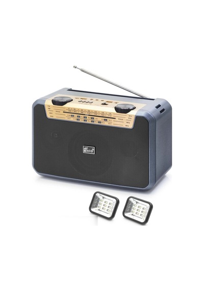 Bluetooth Fm Radyo Usb Tf Aux Solar Şarjli Çift Led Aydinlatmali Kamp Hoparlör Fp397s 33810791