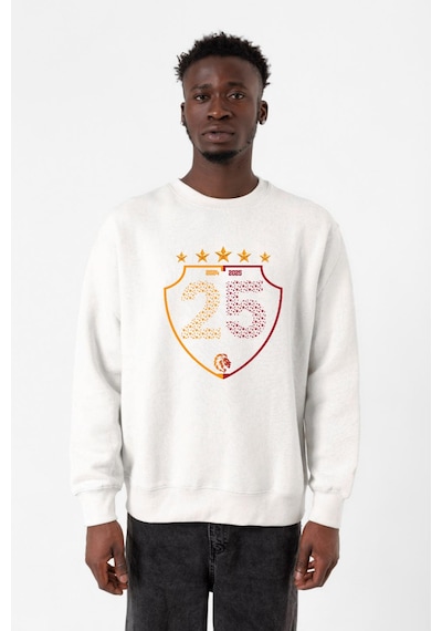 25 Şampiyonluk Shield Beyaz Erkek 2ip Sweatshirt Beyaz