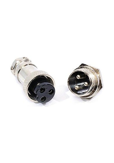 3 Pin Mikrofon Mice Konnektör dişi-erkek 8mm